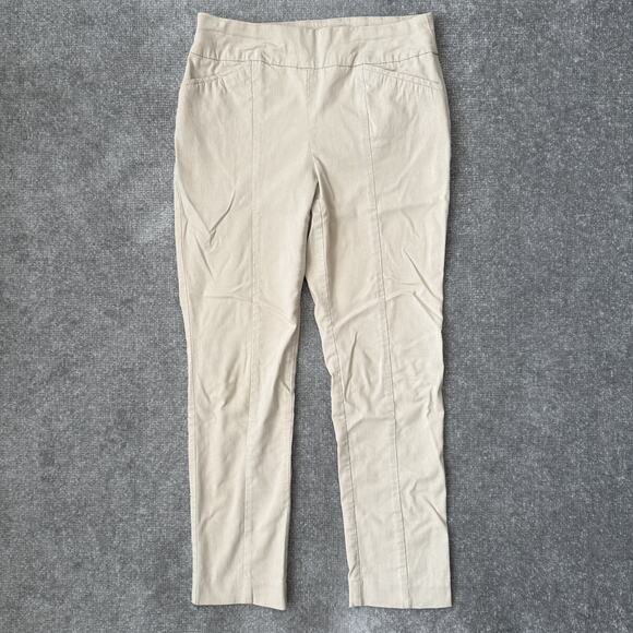 Chicos Pants Womens 00 Short (US 2 Short) Beige Fabulously Slimming Stretch - Picture 1 of 10